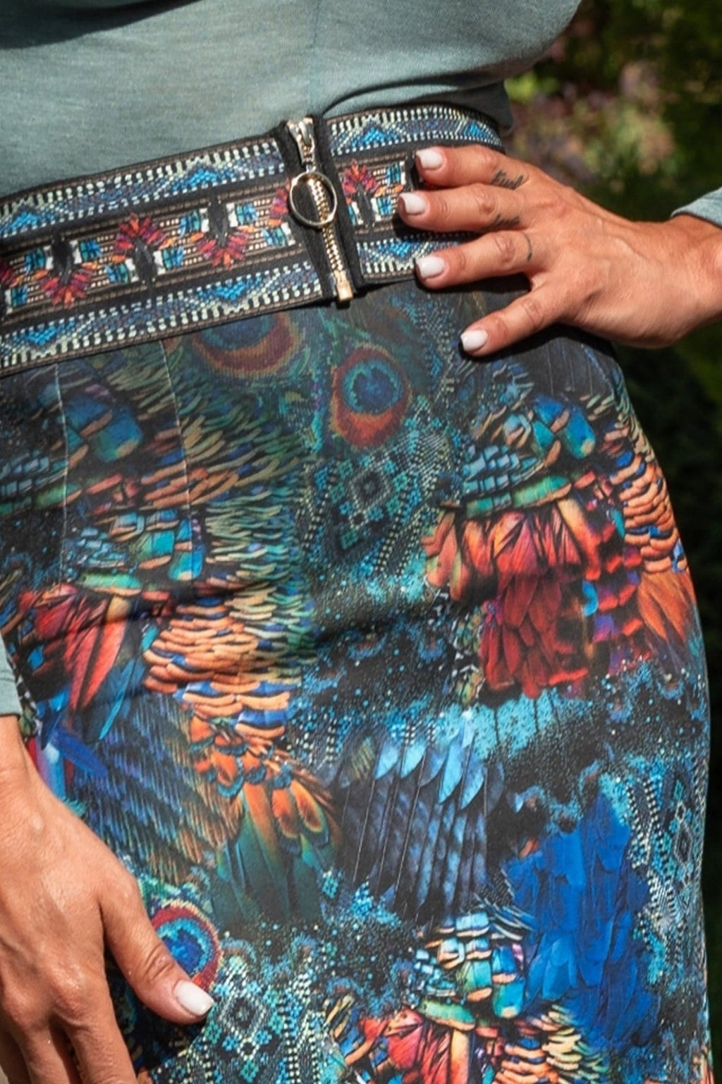 ELASTIC WIDE BELT WITH ZIPPER - AMAZONIA JIORO ЕЛАСТИЧЕН ШИРОК КОЛАН С ЦИП - AMAZONIA JIORO