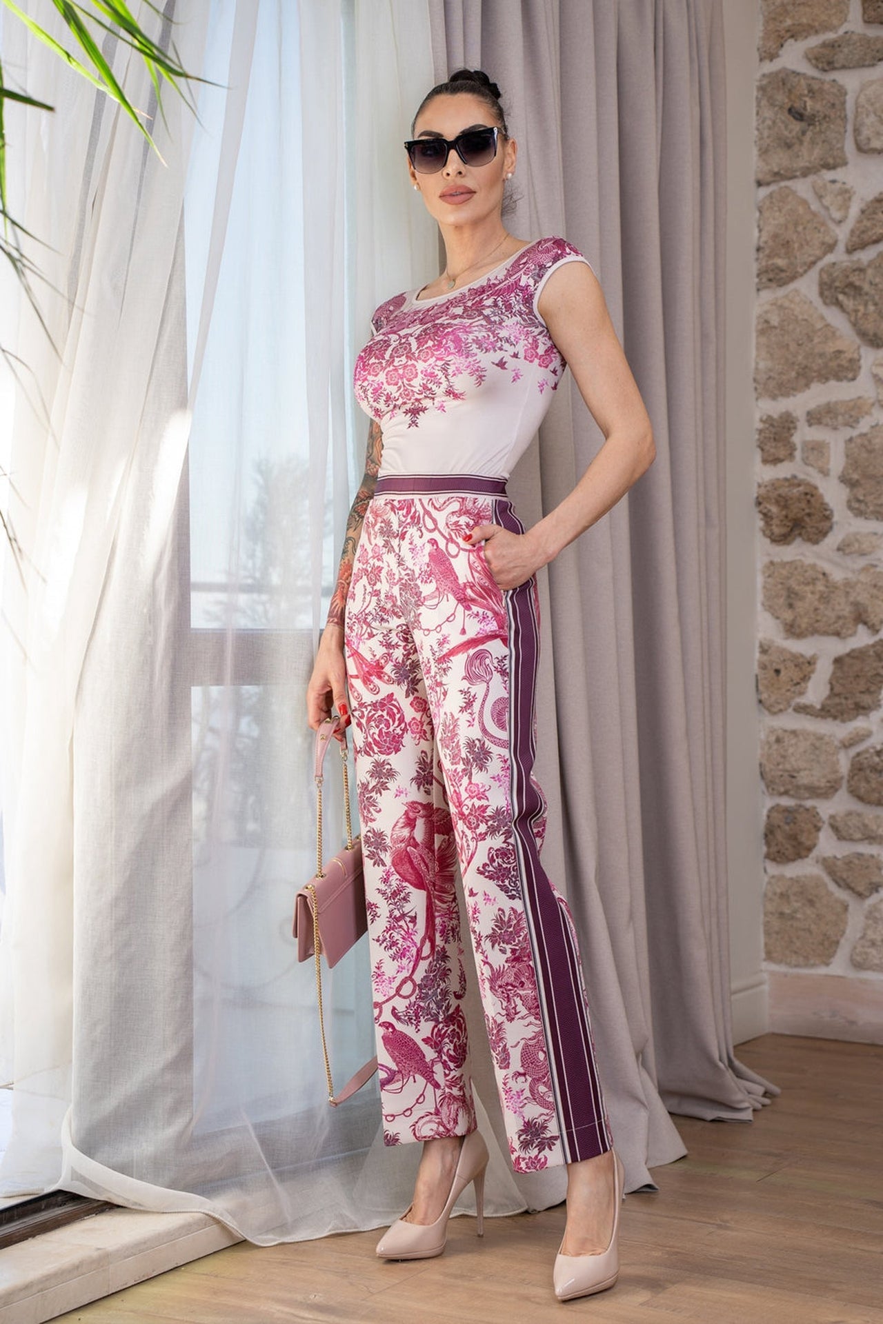 BASIC T-SHIRT - ASIA BORDEAUX JIORO БЕЙСИК ТИШЪРТ - ASIA BORDEAUX JIORO