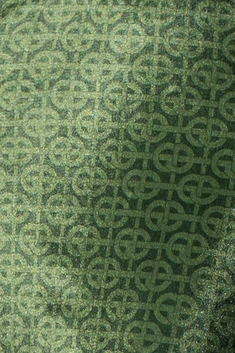 ROBE EN VELOURS À MANCHES BOUFFANTES - LOGO VERT ÉMERAUDE