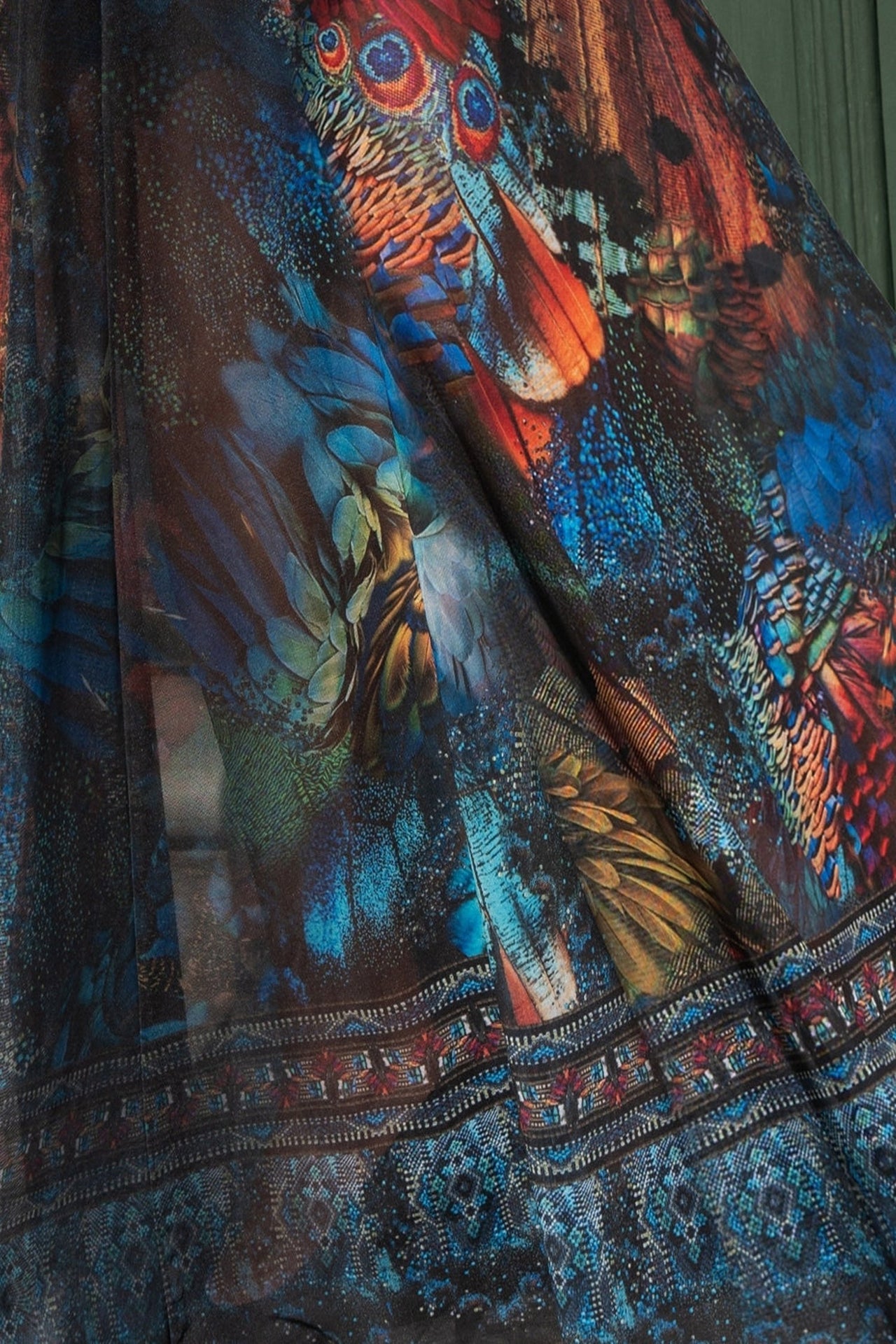 LONG FINE NET DRESS - AMAZONIA JIORO ДЪЛГА РОКЛЯ ОТ ФИНА МРЕЖА - AMAZONIA JIORO