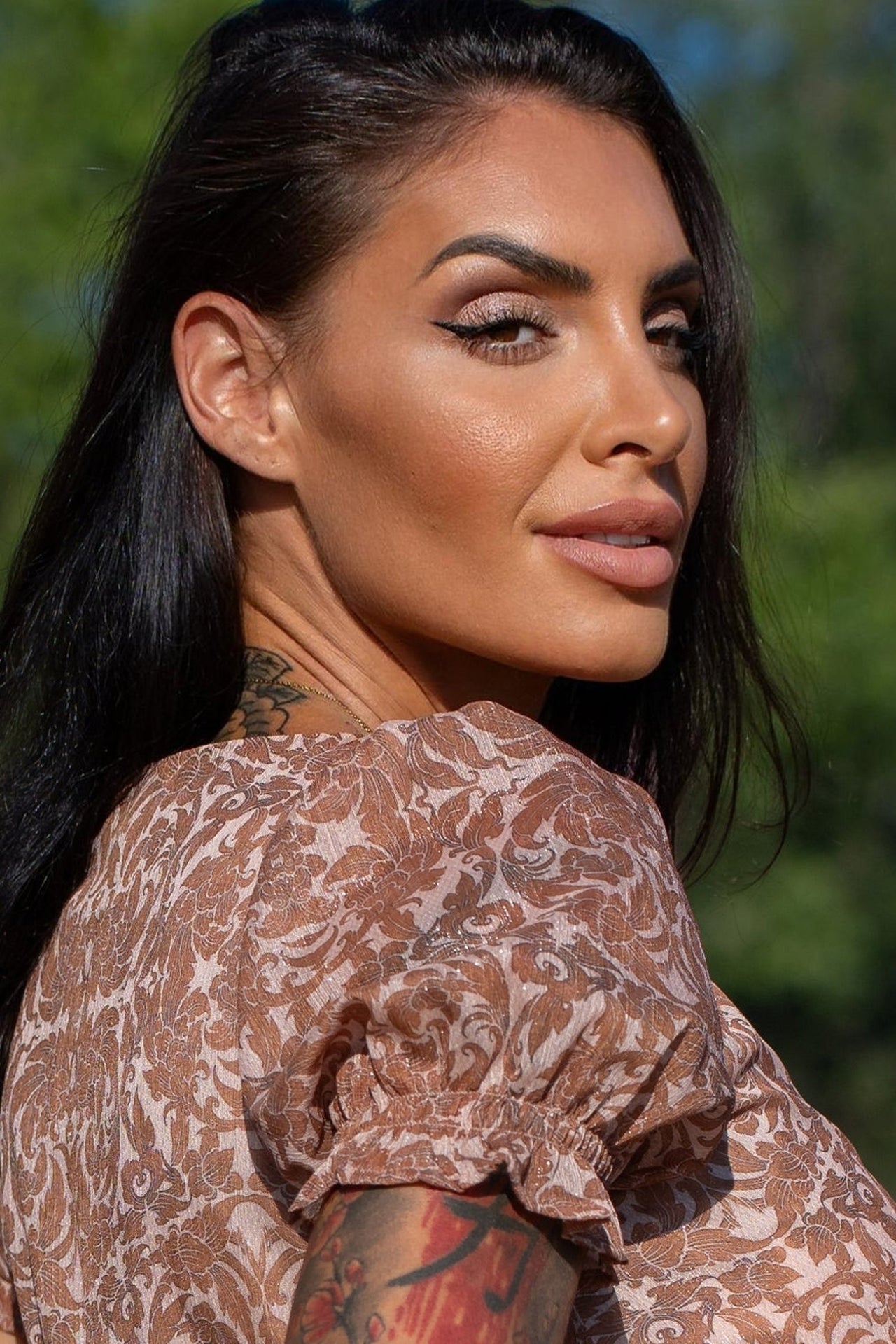 CUT-OUT CHIFFON DRESS - ASIA BEIGE JIORO РАЗКРОЕНА РОКЛЯ ОТ ШИФОН - ASIA BEIGE JIORO