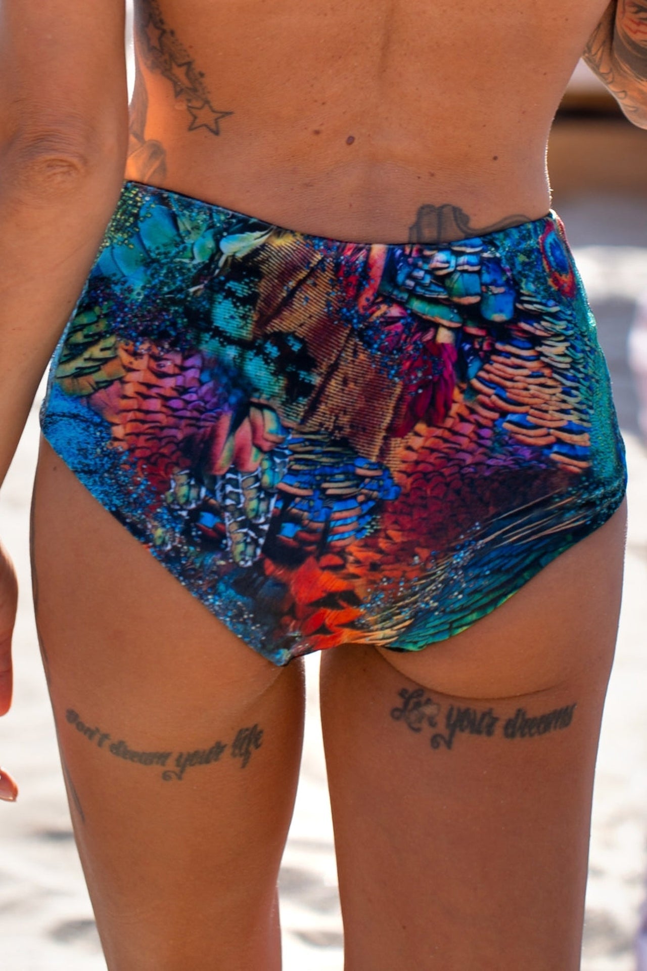 BAS DE BIKINI TAILLE HAUTE EN VELOURS - AMAZONIA