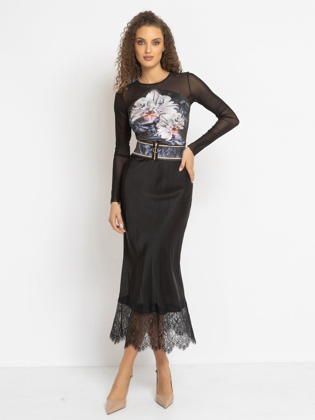 WIDE ELASTIC BELT WITH ZIPPER - ORCHID ICE JIORO ЕЛАСТИЧЕН ШИРОК КОЛАН С ЦИП - ORCHID ICE JIORO