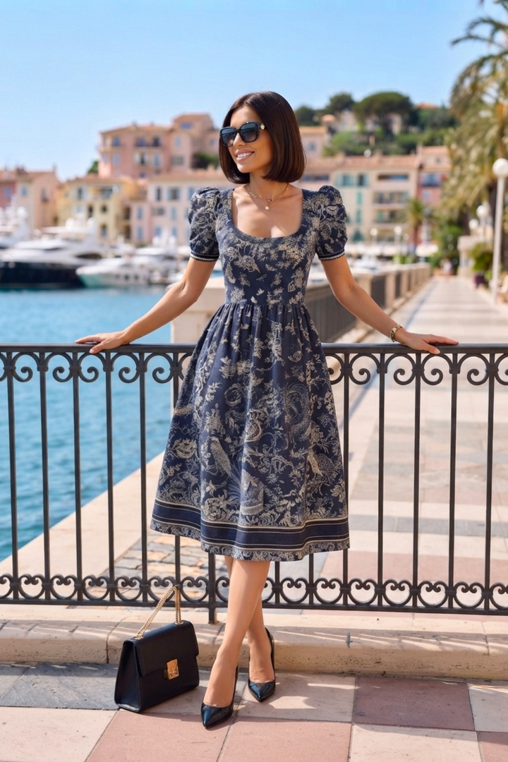 ROMANTIC DRESS - ASIA INDIGO