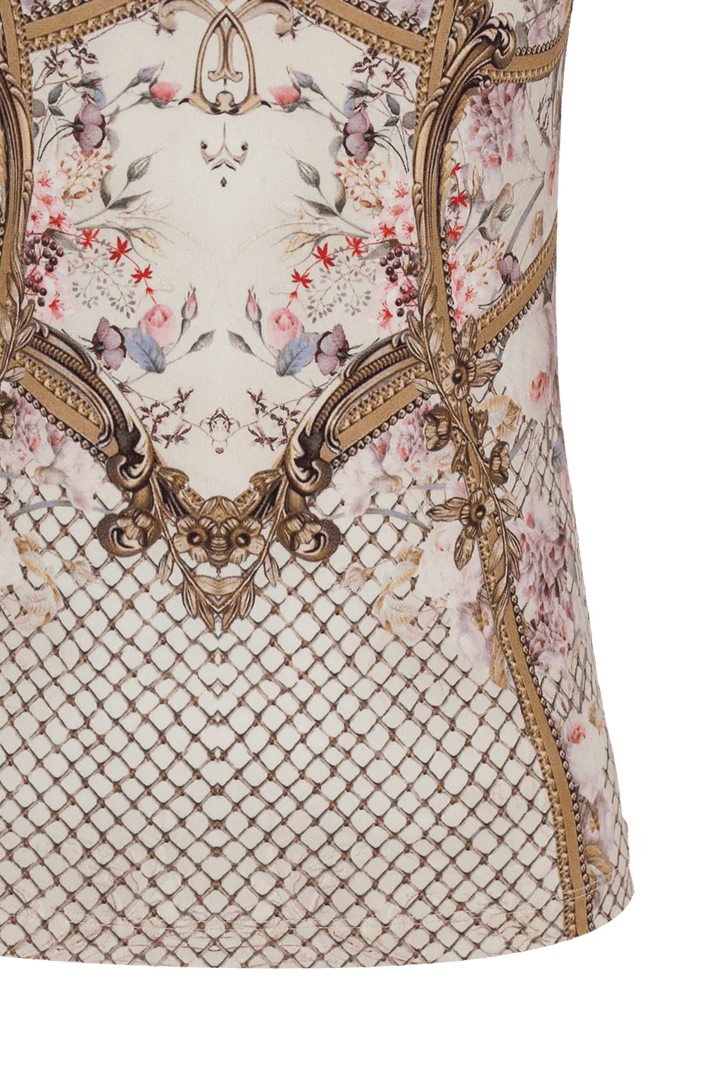 BLOUSE BASIQUE - FLEURS BAROQUES