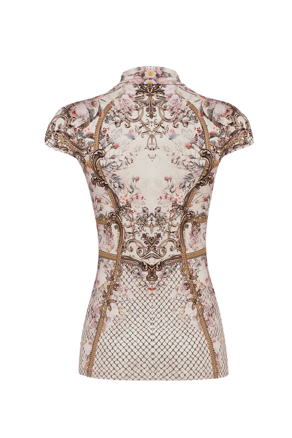 BLOUSE BASIQUE - FLEURS BAROQUES