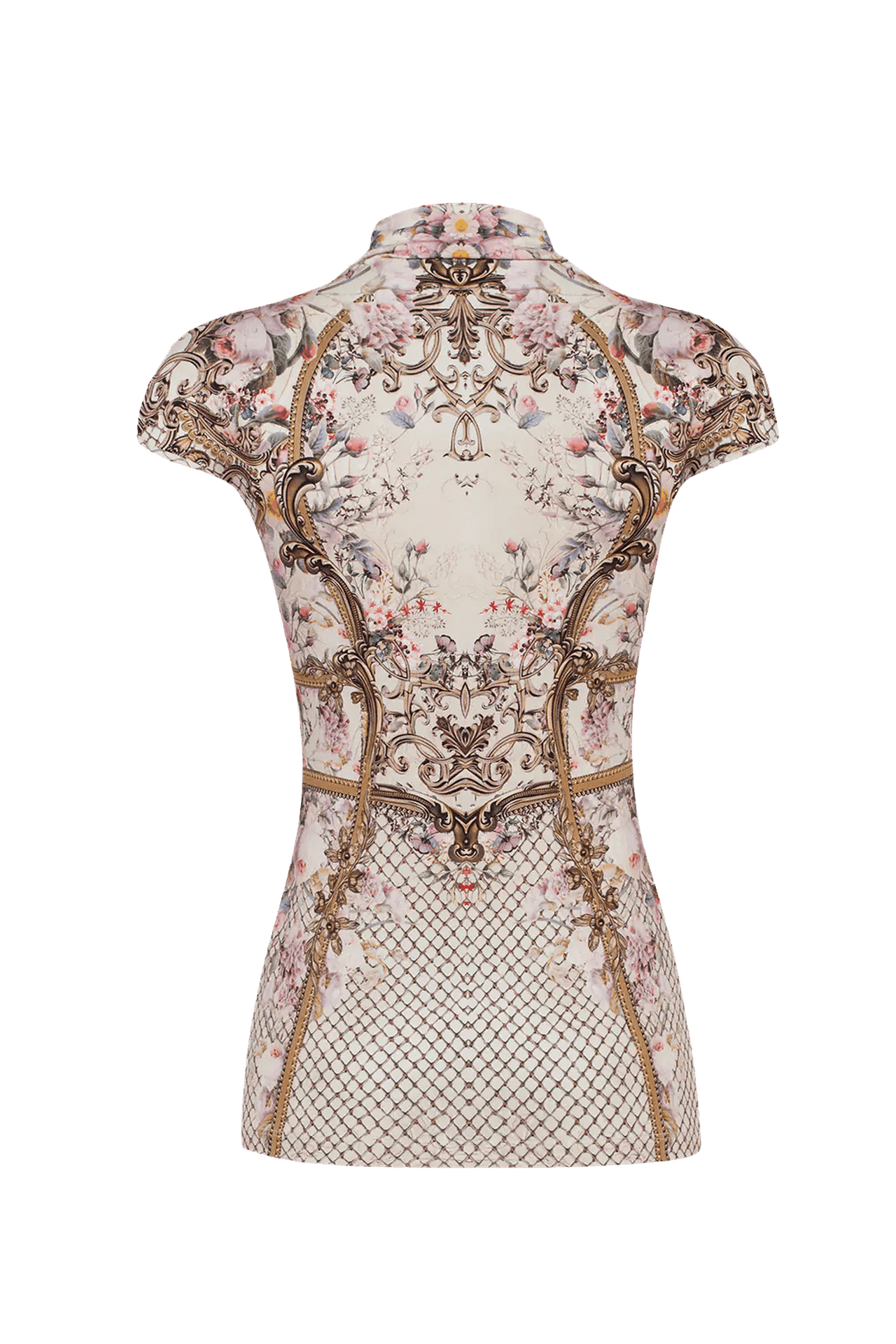 BLOUSE BASIQUE - FLEURS BAROQUES