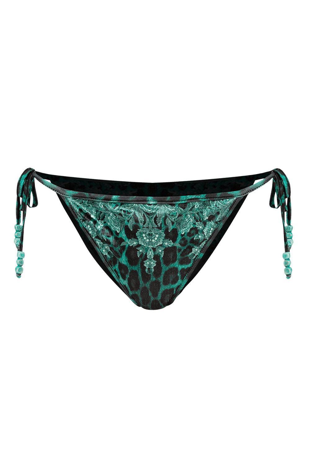 VELVET SWIM BOTTOM - LEO NEON GREEN