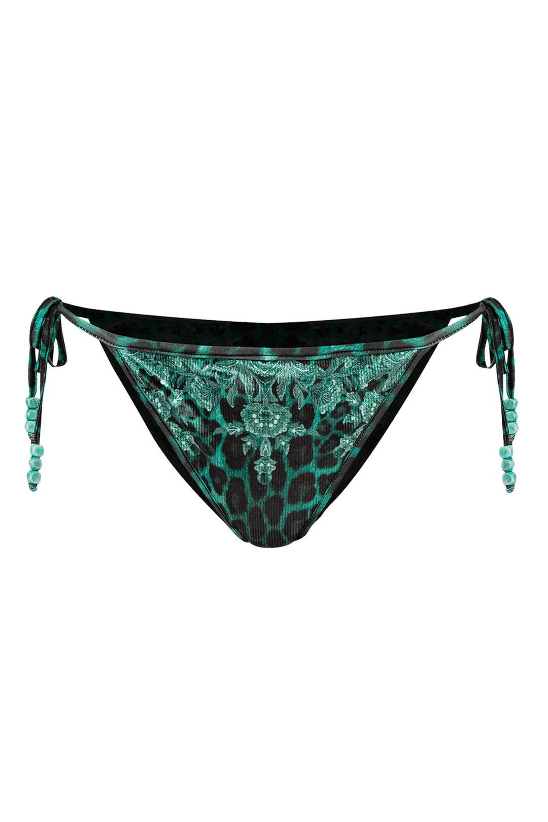 VELVET SWIM BOTTOM - LEO NEON GREEN