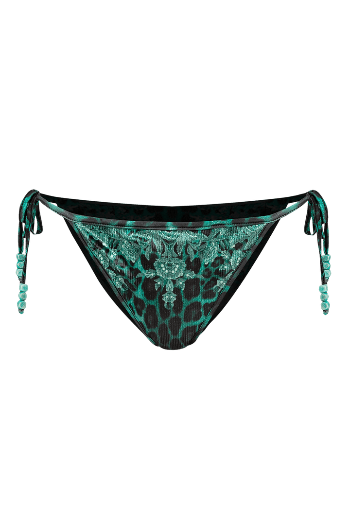 VELVET SWIM BOTTOM - LEO NEON GREEN