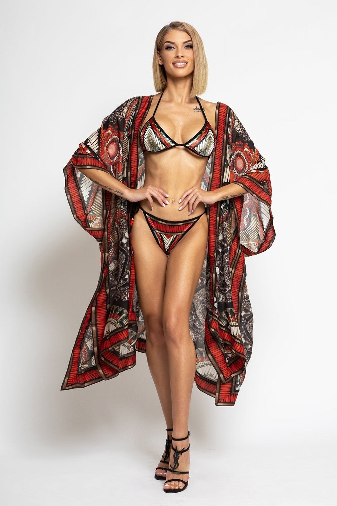 BAS DE BIKINI EN VELOURS - ETHNO