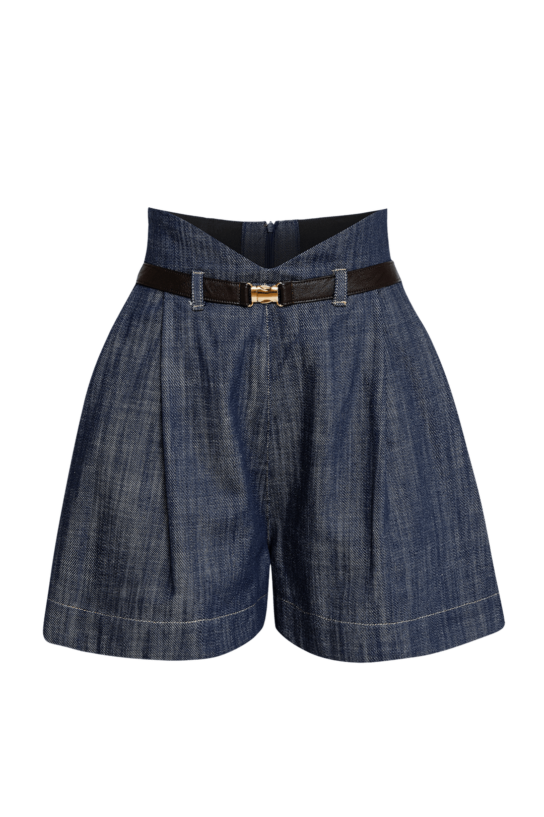 DENIM BERMUDA WITH HIGH WAIST - ESSENTIALS JIORO БЕРМУДИ ОТ ДЕНИМ С ВИСОКА ТАЛИЯ - ESSENTIALS JIORO