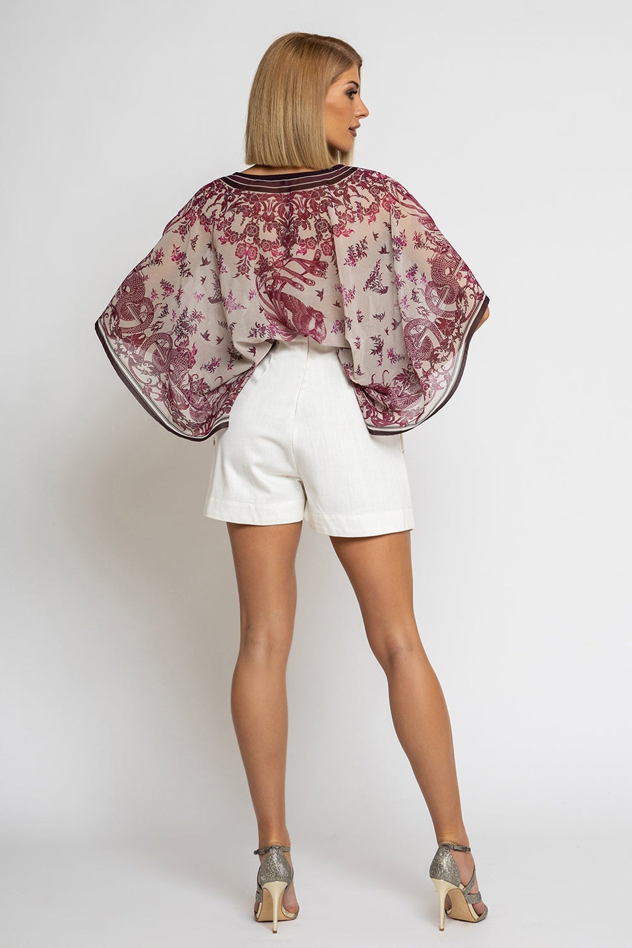 SILK COTTON TUNIC - ASIA BORDEAUX JIORO ТUNIКА ОТ ПАМУК КОПРИНА - ASIA BORDEAUX JIORO