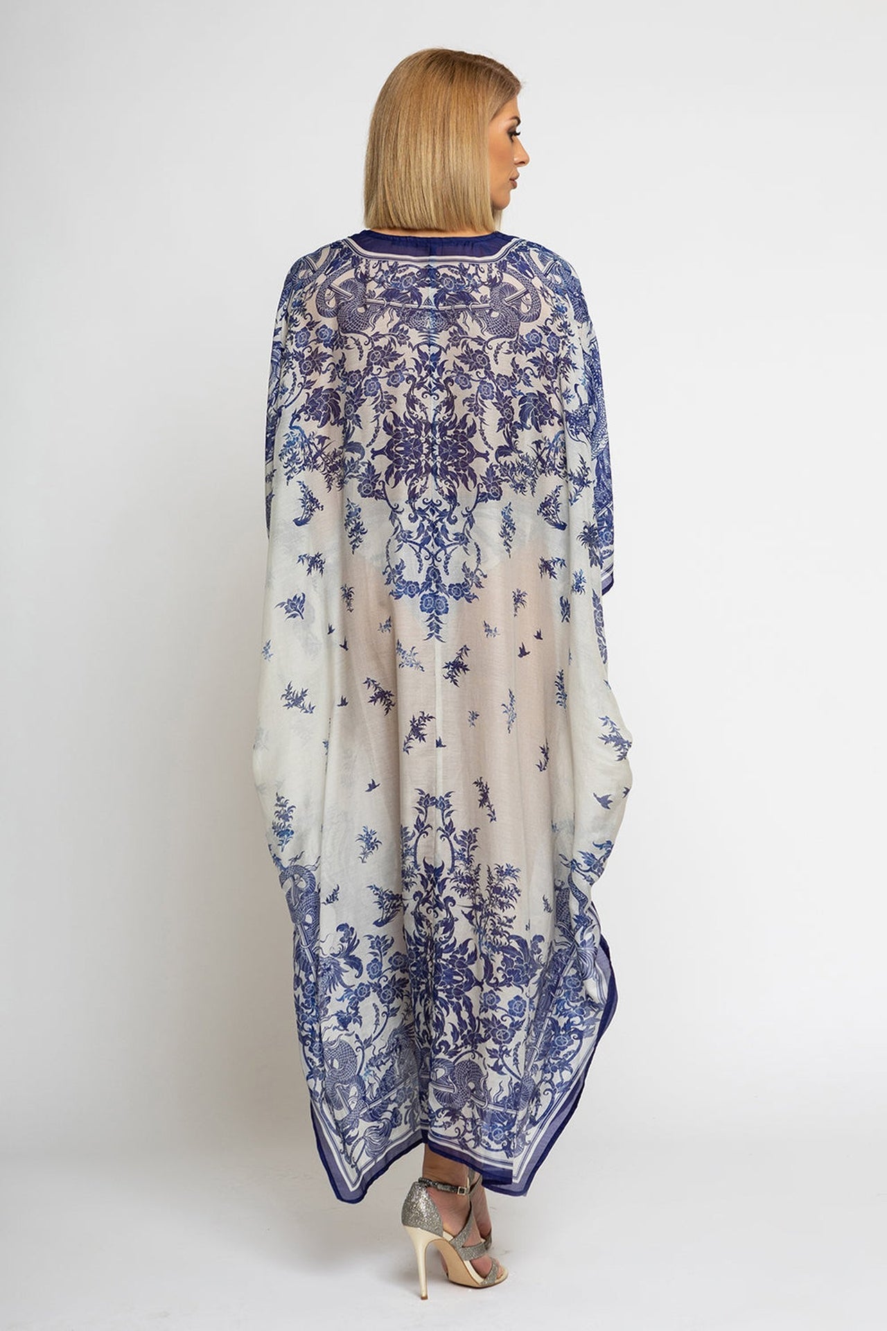 CAFTAN EN COTON ET SOIE - ASIA SKY