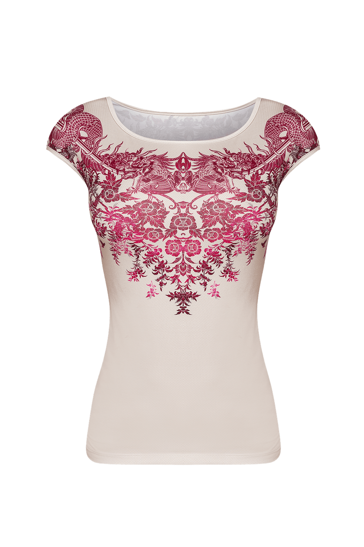 BASIC T-SHIRT - ASIA BORDEAUX JIORO БЕЙСИК ТИШЪРТ - ASIA BORDEAUX JIORO