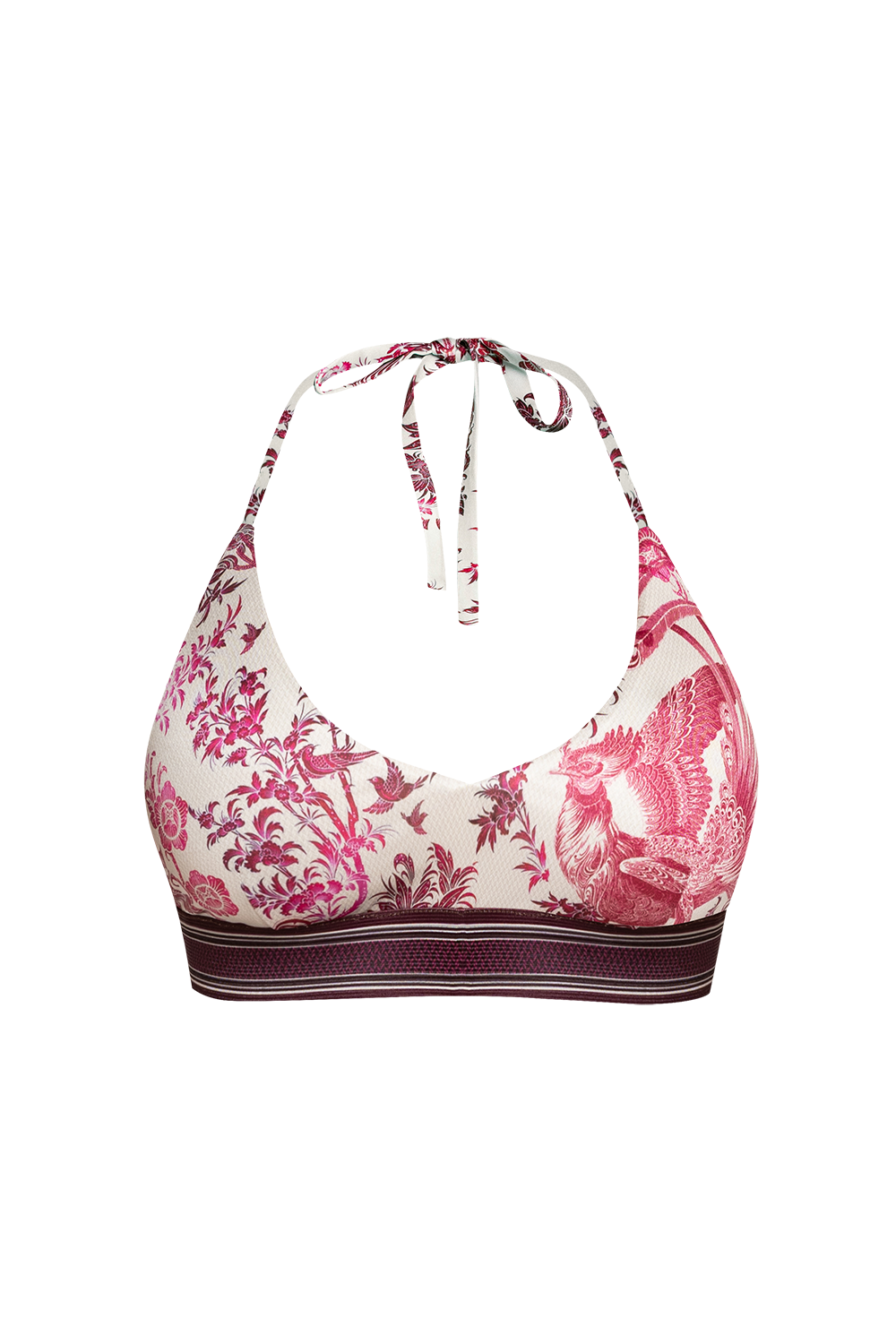 BUSTY SWIMSUIT TOP - ASIA BORDEAUX