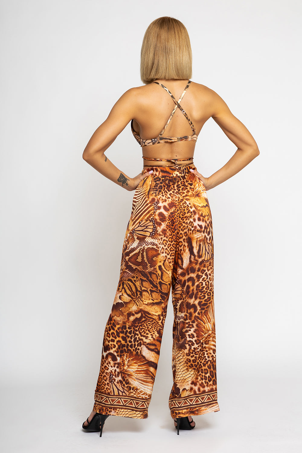 TWILL VISCOSE LOOSE FIT PANTS WITH POCKETS - LEO SAND JIORO СВОБОДЕН ПАНТАЛОН С ДЖОБОВЕ ОТ ВИСКОЗА ТВИЛ - LEO SAND JIORO