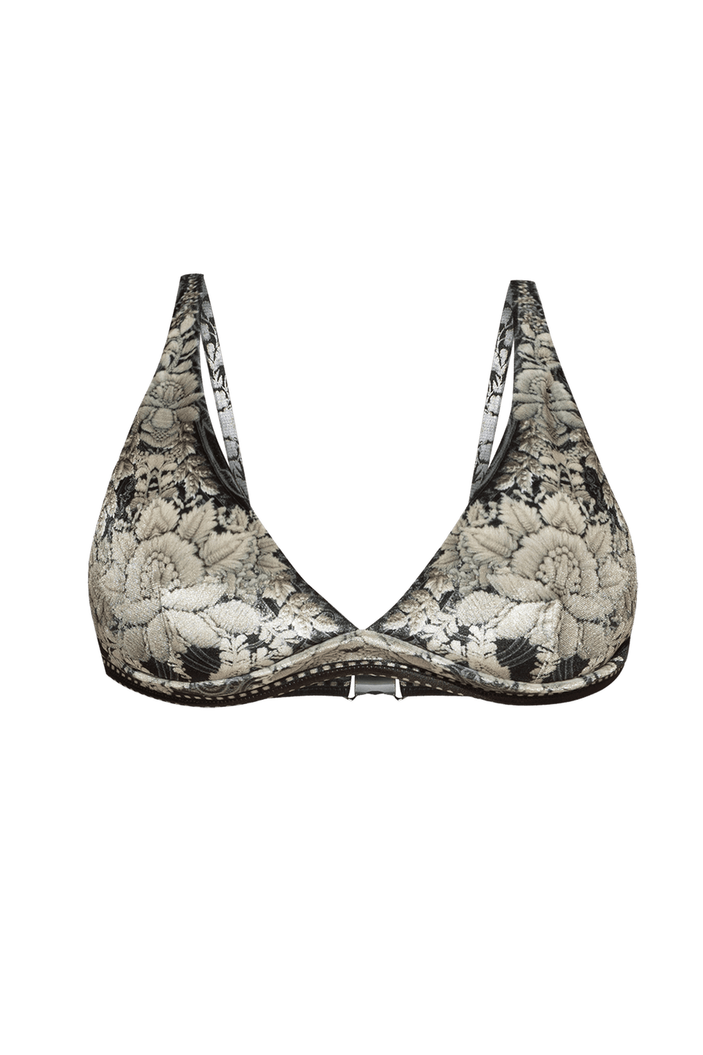 TRIANGLE VELVET BIKINI TOP – FROZEN LOTUS JIORO ГОРНИЩЕ ТИП ТРИЪГЪЛНИК ОТ КАДИФЕ - FROZEN LOTUS JIORO