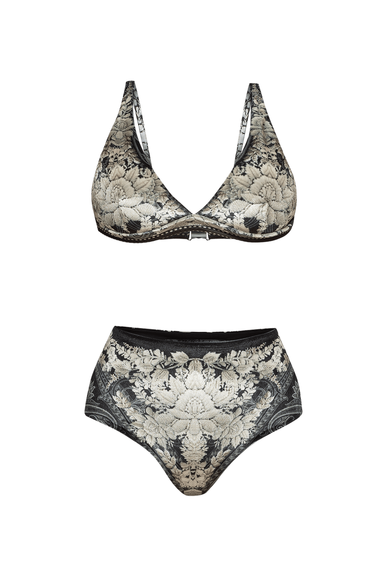 TRIANGLE VELVET BIKINI TOP – FROZEN LOTUS JIORO ГОРНИЩЕ ТИП ТРИЪГЪЛНИК ОТ КАДИФЕ - FROZEN LOTUS JIORO