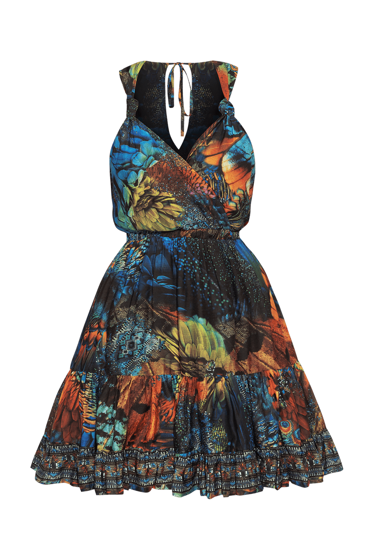 LOOSE VISCOSE AND SILK DRESS - AMAZONIA JIORO СВОБОДНА РОКЛЯ ОТ ВИСКОЗА С КОПРИНА - AMAZONIA JIORO
