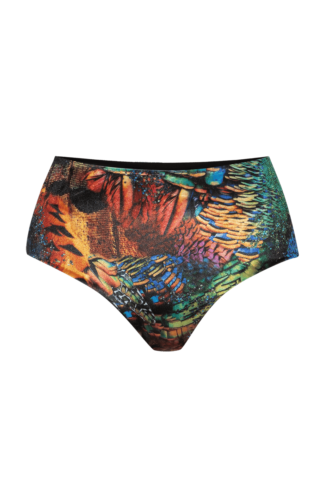 HIGH-WAIST VELVET BIKINI BOTTOM - AMAZONIA JIORO ДОЛНИЩЕ С ВИСОКА ТАЛИЯ ОТ КАДИФЕ - AMAZONIA JIORO