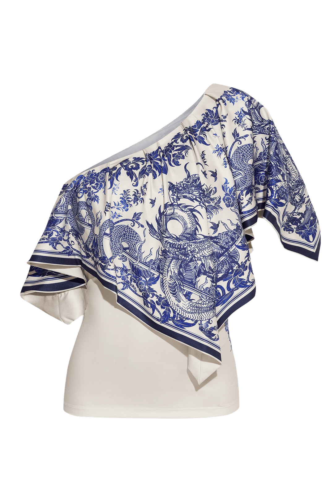 ELEGANT TOP WITH BARE SHOULDER - ASIA SKY - Fashion Roots