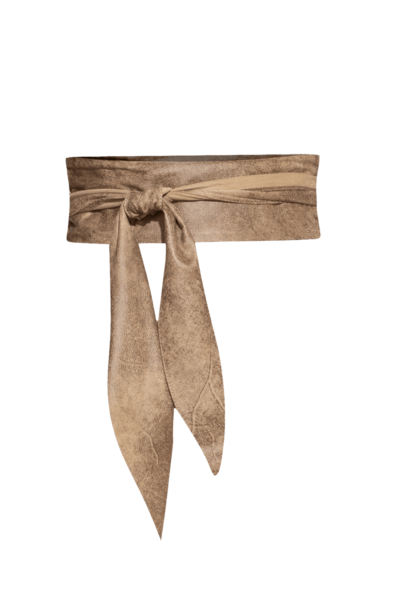 WRAP-STYLE BELT - SUEDE-LIKE IN CAPPUCCINO - ESSENTIALS JIORO КОЛАН ОТ ВЕЛУР В ЦВЯТ КАПУЧИНО - ESSENTIALS JIORO