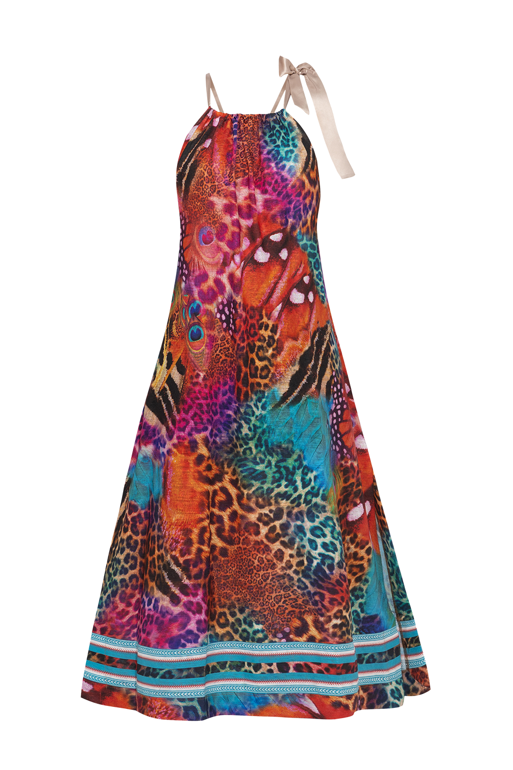 LOOSE LONG DRESS - LEO NEON WILD