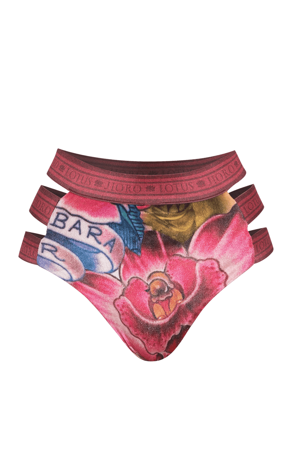 BIKINI-STYLE BOTTOM - TATTOO STAR JIORO ДОЛНИЩЕ С ВИСОКА ТАЛИЯ ОТ КАДИФЕ - TATTOO STAR JIORO