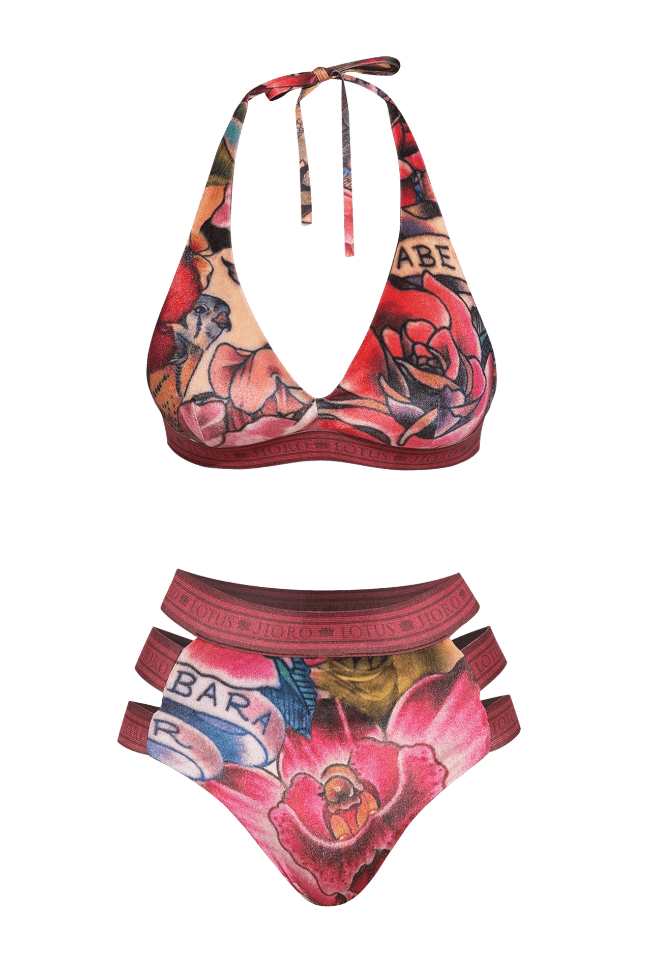 BIKINI-STYLE BOTTOM - TATTOO STAR JIORO ДОЛНИЩЕ С ВИСОКА ТАЛИЯ ОТ КАДИФЕ - TATTOO STAR JIORO