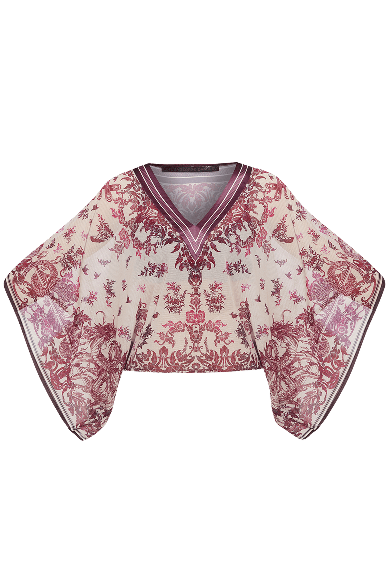 SILK COTTON TUNIC - ASIA BORDEAUX JIORO ТUNIКА ОТ ПАМУК КОПРИНА - ASIA BORDEAUX JIORO