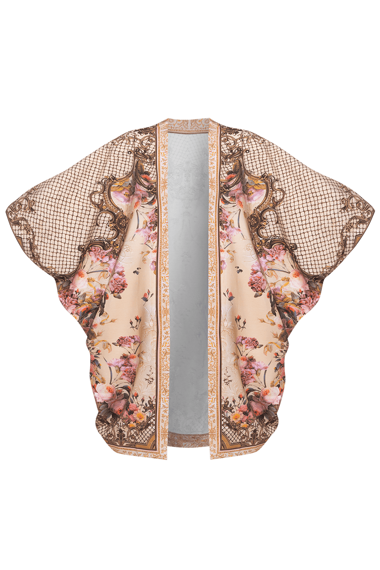 FRENCH TERRY CARDIGAN - BAROQUE FLOWERS JIORO ЖИЛЕТКА ОТ ФРЕНЧ ТЕРИ - BAROQUE FLOWERS JIORO