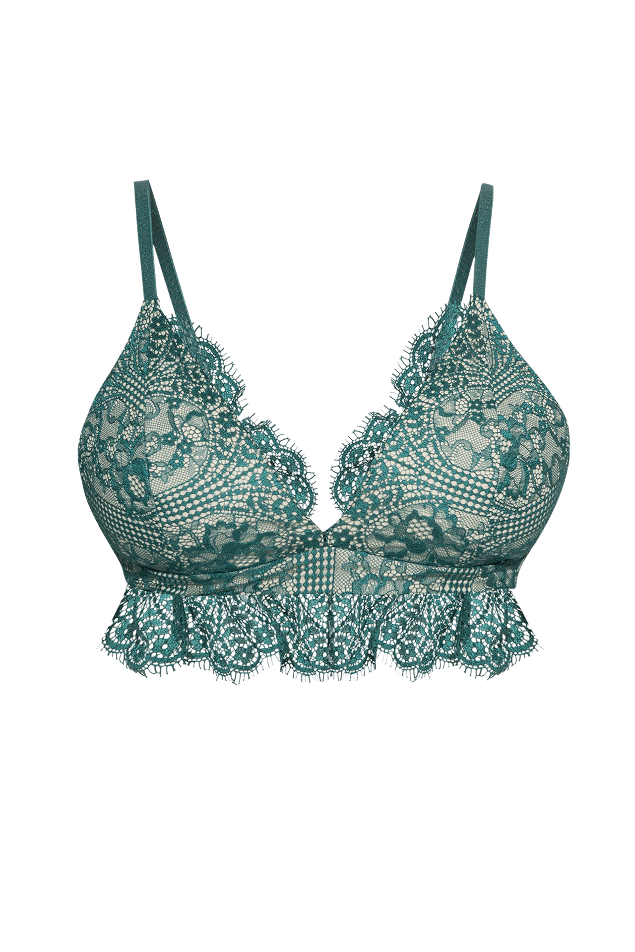 Haut en dentelle verte - Les essentiels