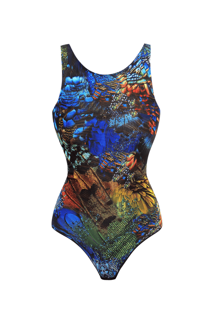 Body sans manches en mesh avec dos ouvert et doublure - Amazonia