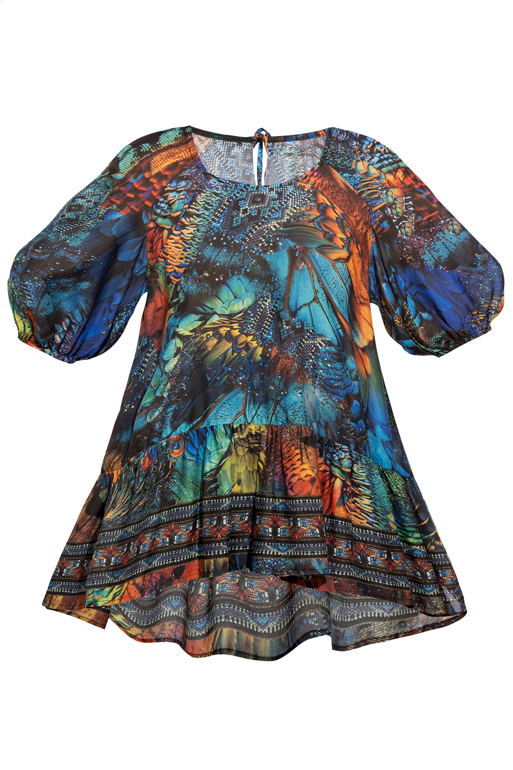 LOOSE VISCOSE AND SILK SHIRT - AMAZONIA