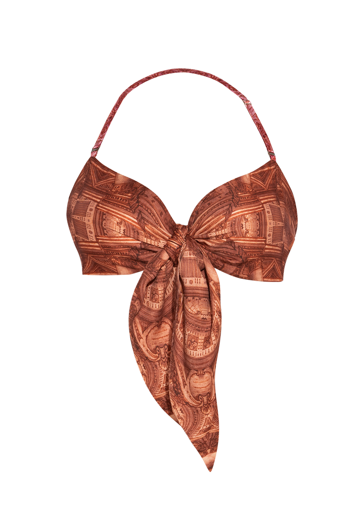 VISCOSE WRAP BUSTIER WITH FRONT TIES - ANCIENT TOWN JIORO БЮСТИЕ ОТ ВИСКОЗА С ВРЪЗКИ - ANCIENT TOWN JIORO
