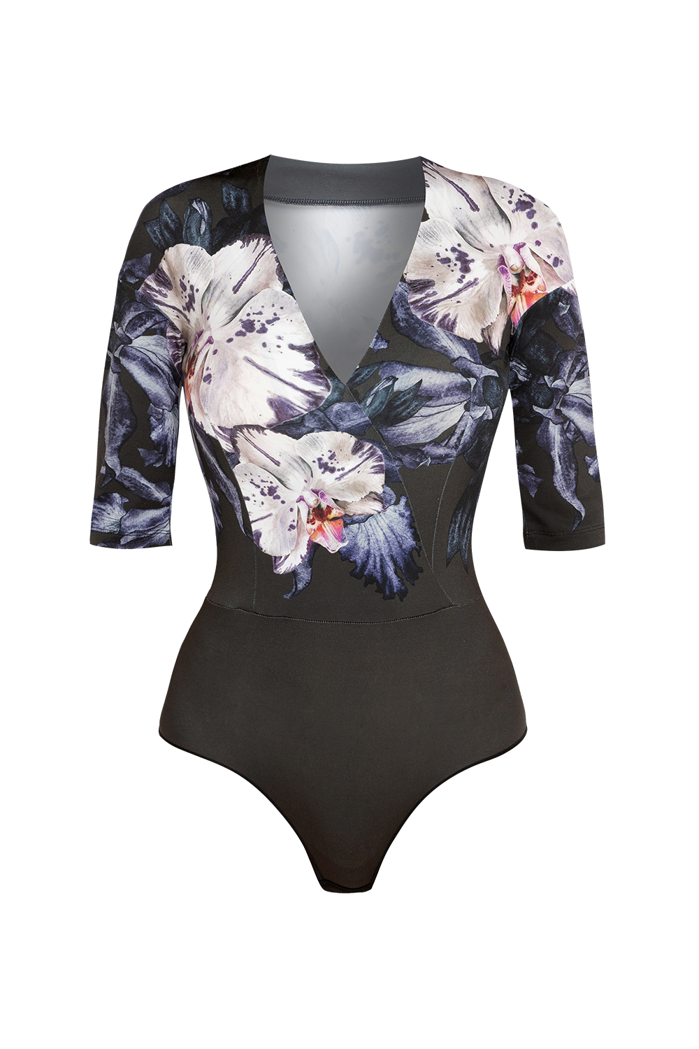 WRAPPED V-NECK BODYSUIT - ORCHID ICE JIORO БОДИ С V-ДЕКОЛТЕ - ORCHID ICE JIORO