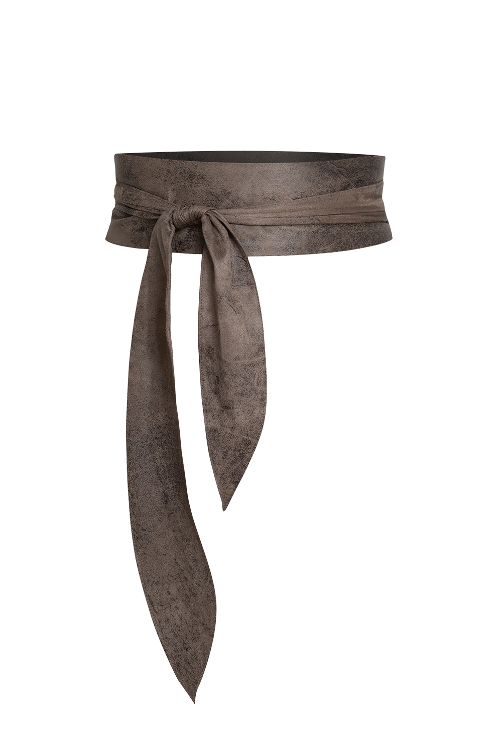 WRAP-STYLE BELT SUEDE-LIKE IN MOCHA - ESSENTIALS - JIORO  КОЛАН ОТ ВЕЛУР В ЦВЯТ МОКА - ESSENTIALS JIORO