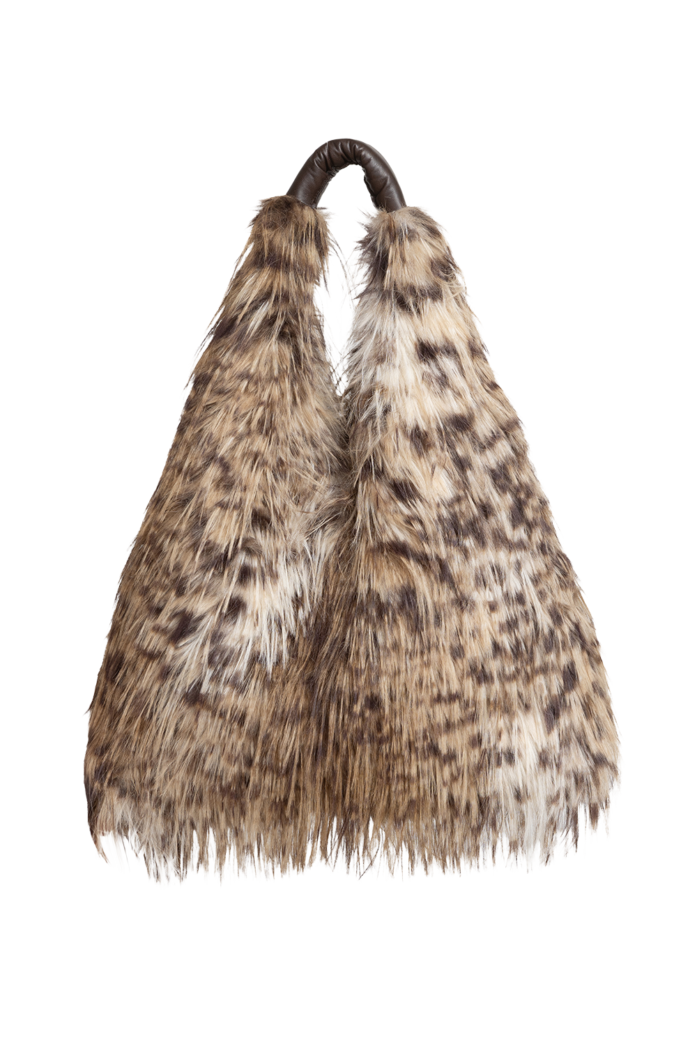 REVERSIBLE SERVAL FAUX FUR AND  LEATHER BAG - ESSENTIALS JIORO ДВУЛИЦЕВА ЧАНТА ОТ ЕКО КОЖА И ИМИТАЦИЯ НА КОЗИНА СЕРВАЛ - ESSENTIALS JIORO