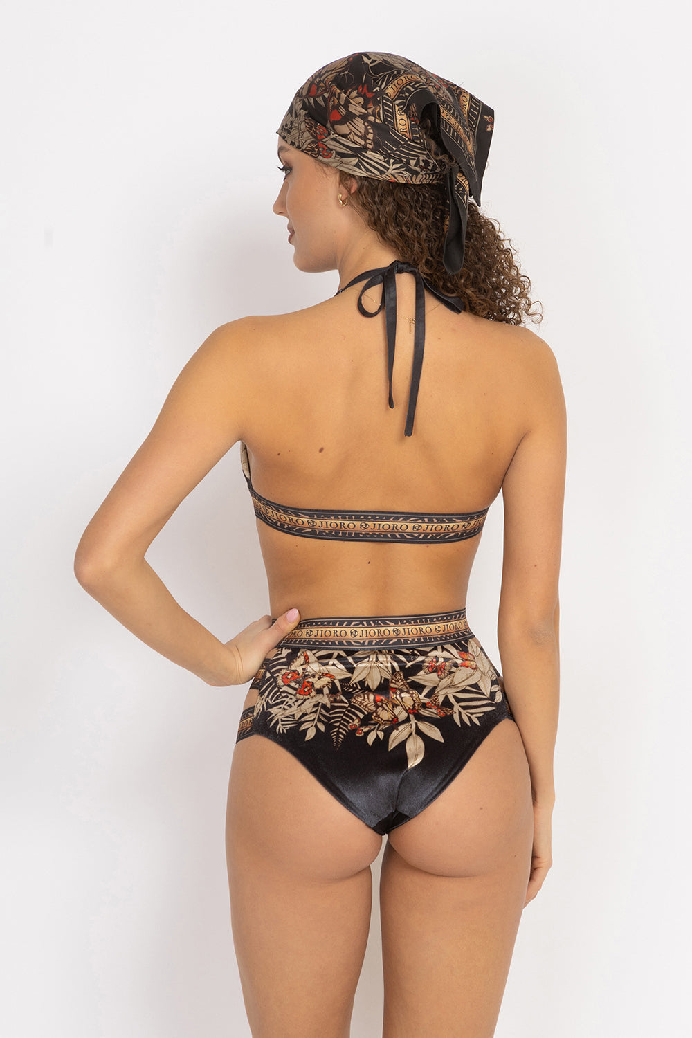 VELVET BIKINI-STYLE BOTTOM - MIDNIGHT BUTTERFLIES JIORO ДОЛНИЩЕ С ВИСОКА ТАЛИЯ ОТ КАДИФЕ - MIDNIGHT BUTTERFLIES JIORO