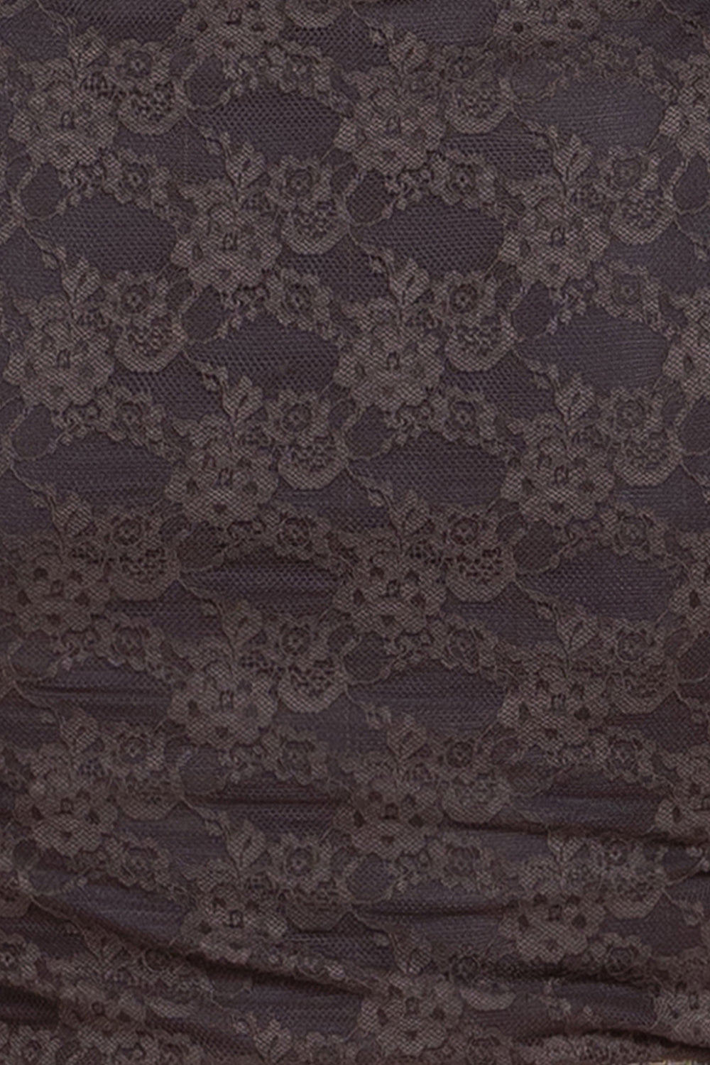 DOUBLE-LAYER LACE TOP WITH BOAT NECKLINE ESPRESSO and GRAPHITE - ESSENTIALS JIORO ДВУСЛОЕН ДАНТЕЛЕН ТОП В МОКА С ЛОДКА ДЕКОЛТЕ И ПОДПЛАТА ОТ ПАМУК - ESSENTIALS JIORO