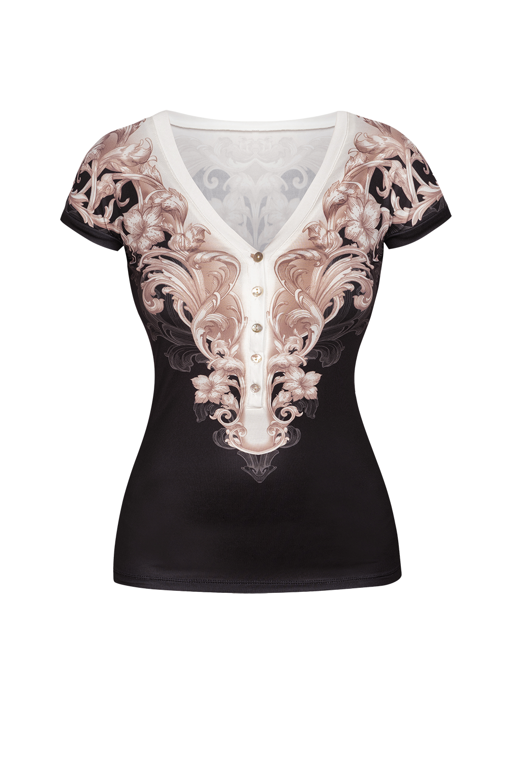 SHORT SLEEVED BLOUSE - BAROQUE PEARL