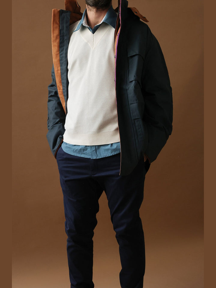 GENE - The Organic Cotton Line Shirt — Slate Blue - Fashion Roots