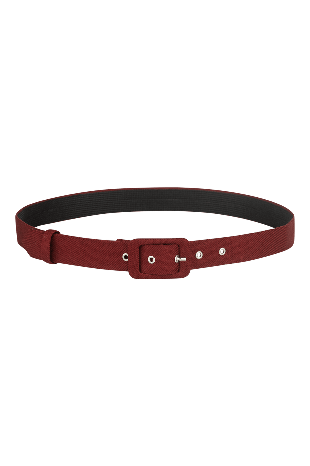 BELT IN BURGUNDY - ESSENTIALS - Fashion Roots