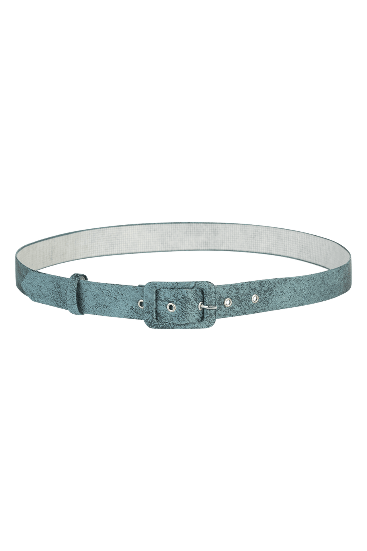 BELT IN BLUE - ESSENTIALS JIORO КОЛАН ОТ ВЕЛУР В ЦВЯТ АЗУРНО СИНЬО - ESSENTIALS JIORO