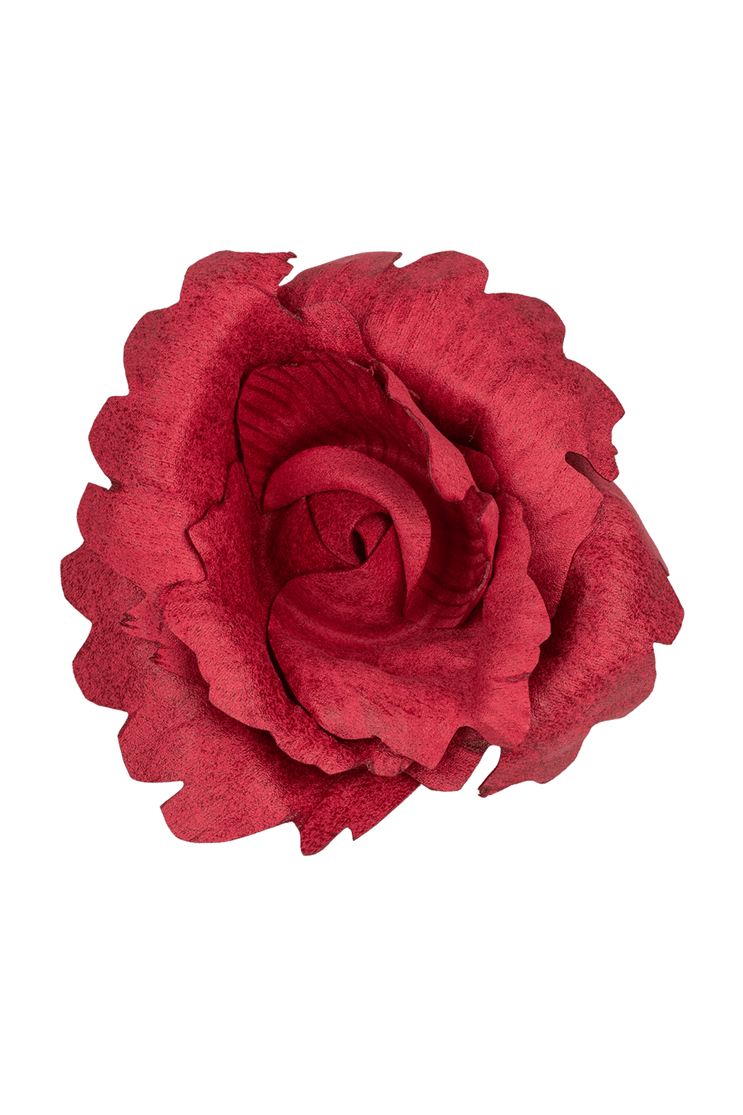 MEDIUM SUEDE-LOOK CYCLAMEN ROSE BROOCH - Fashion Roots