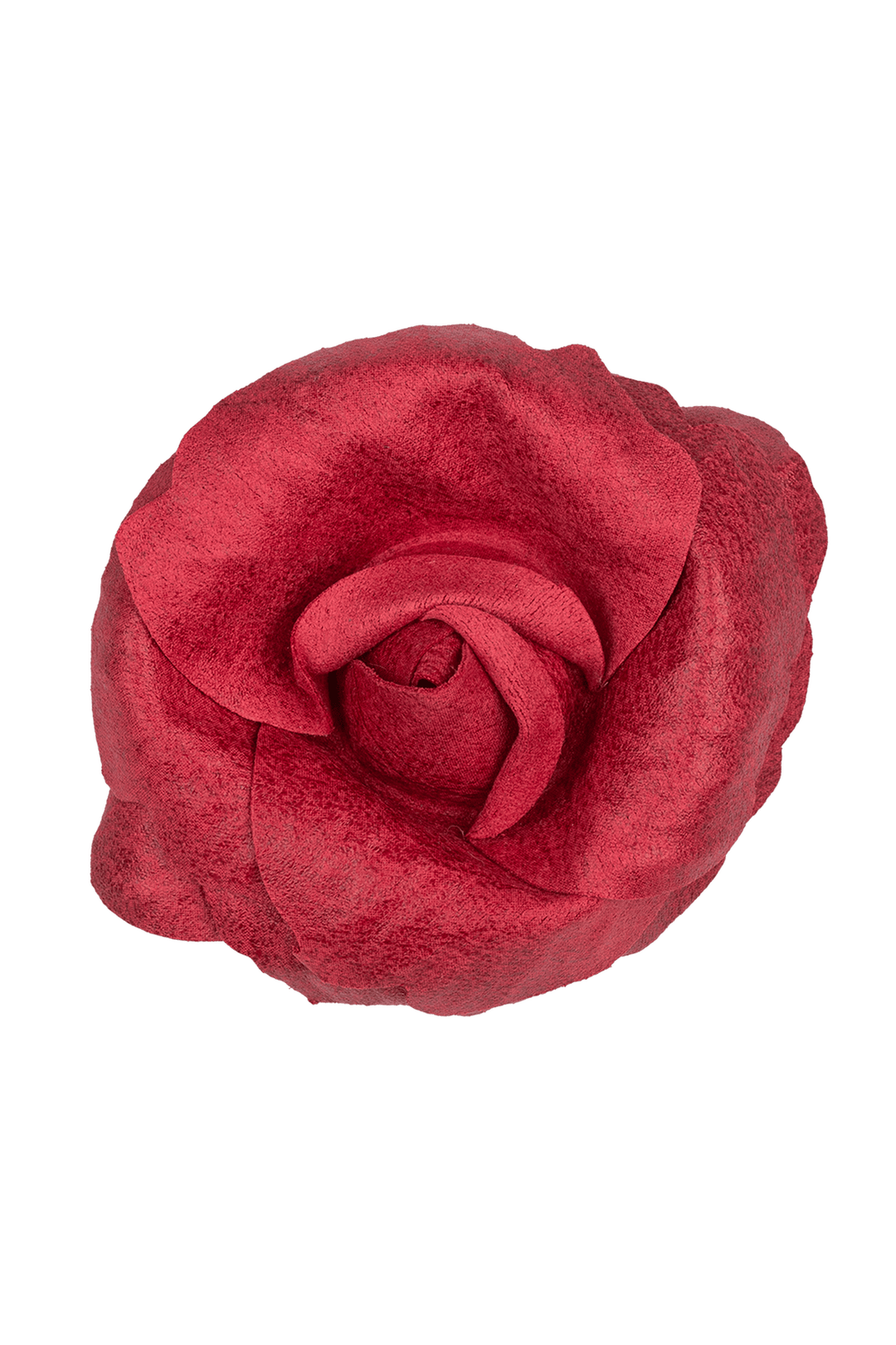 SMALL SUEDE-LOOK CYCLAMEN ROSE BROOCH - Fashion Roots