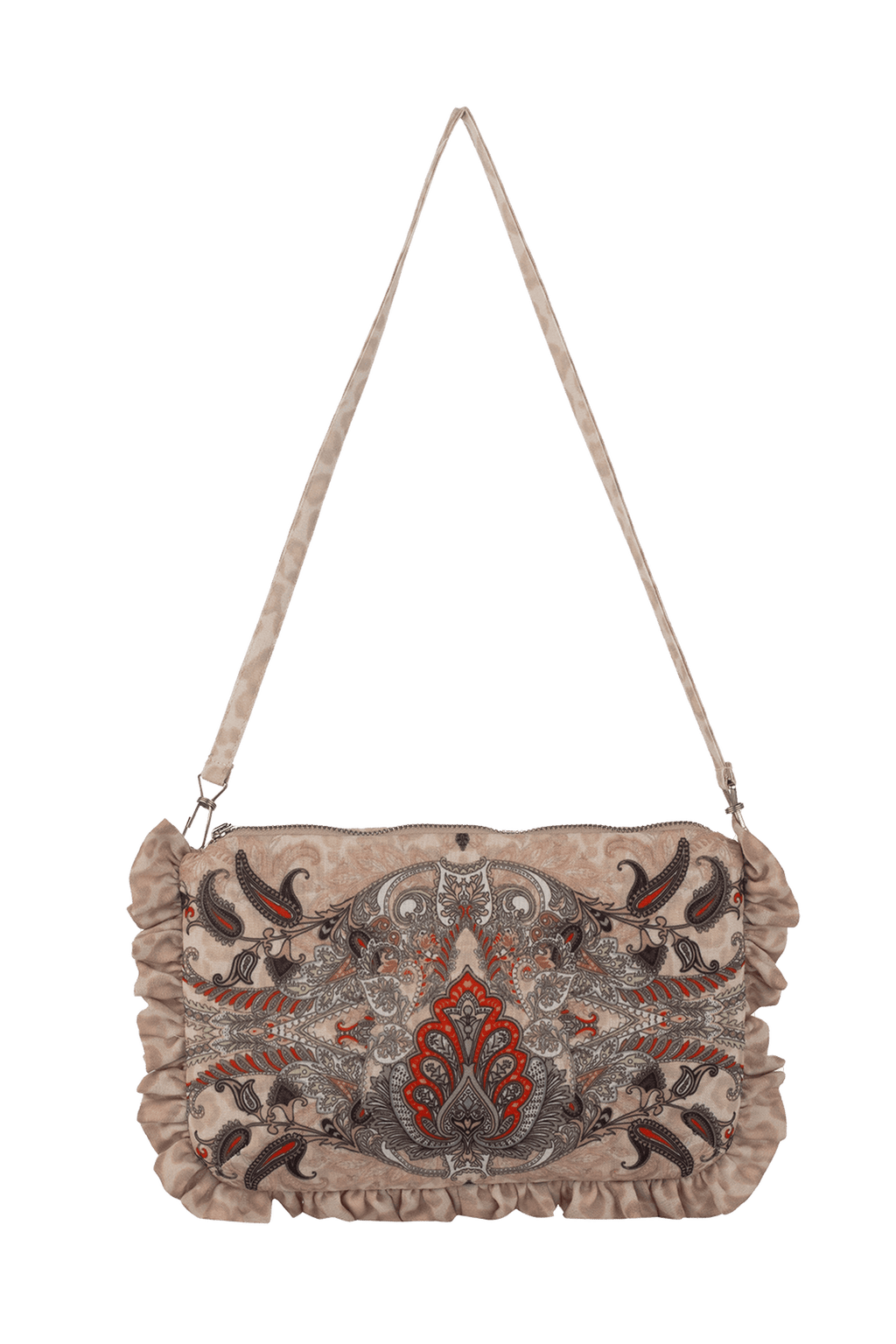 CLUTCH - PAISLEY BEIGE - Fashion Roots