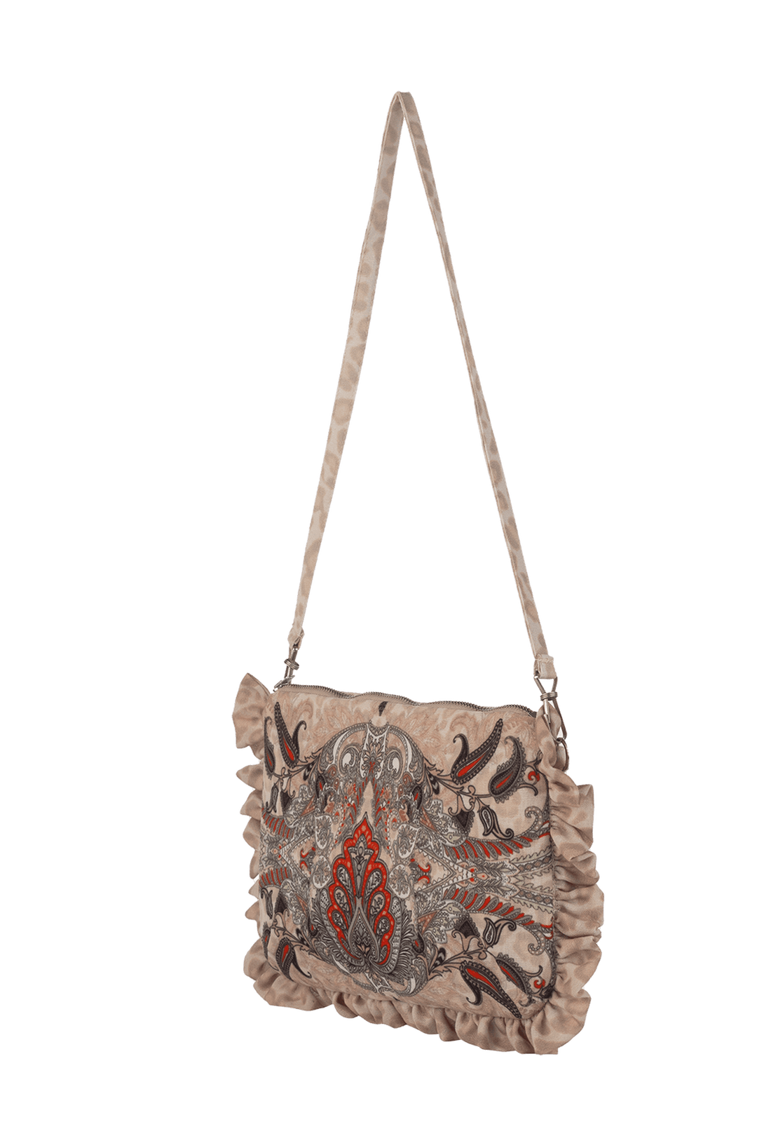 CLUTCH - PAISLEY BEIGE - Fashion Roots