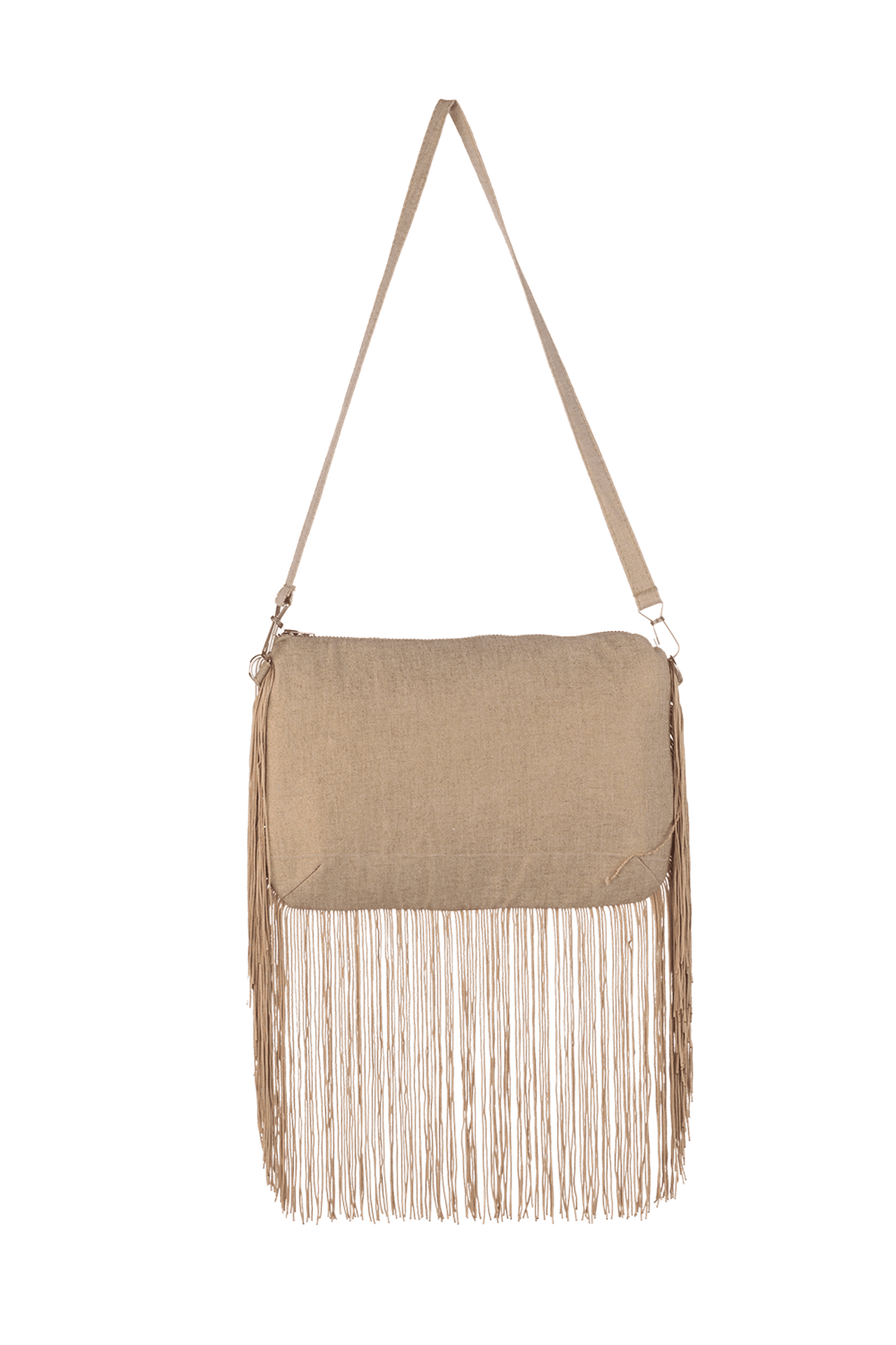 CLUTCH IN GOLDEN LINEN - ESSENTIALS JIORO КЛЪЧ ОТ ЗЛАТИСТ ЛЕН - ESSENTIALS JIORO